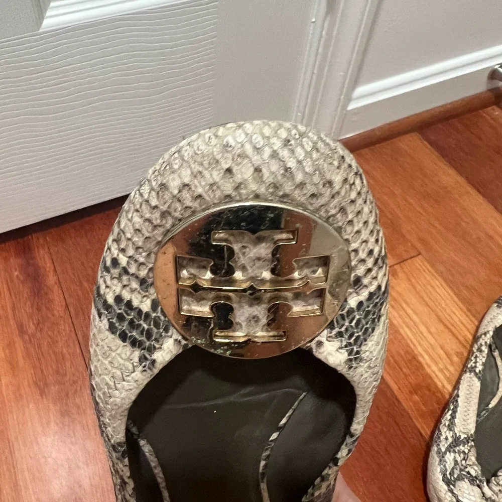 Tory Burch Python Ballet Flats - Picture 2 of 5